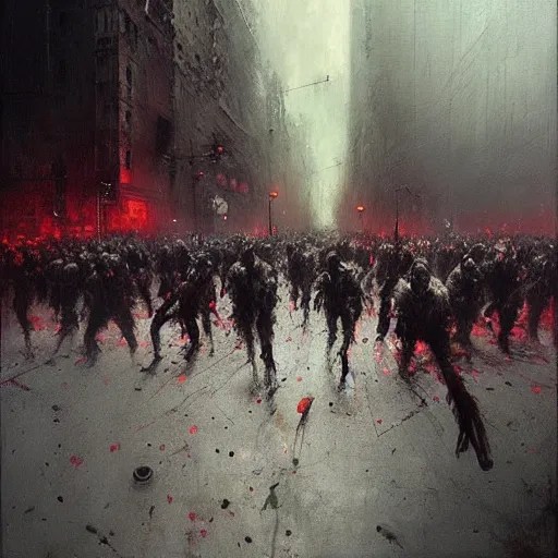 horde of zombies in downtown new york, highly detailed Stable Diffusion OpenArt