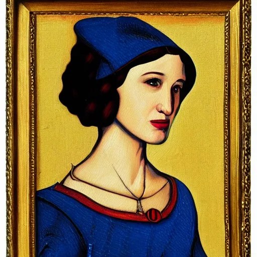 medieval painting of marvelous mrs. maisel, miriam, Stable Diffusion