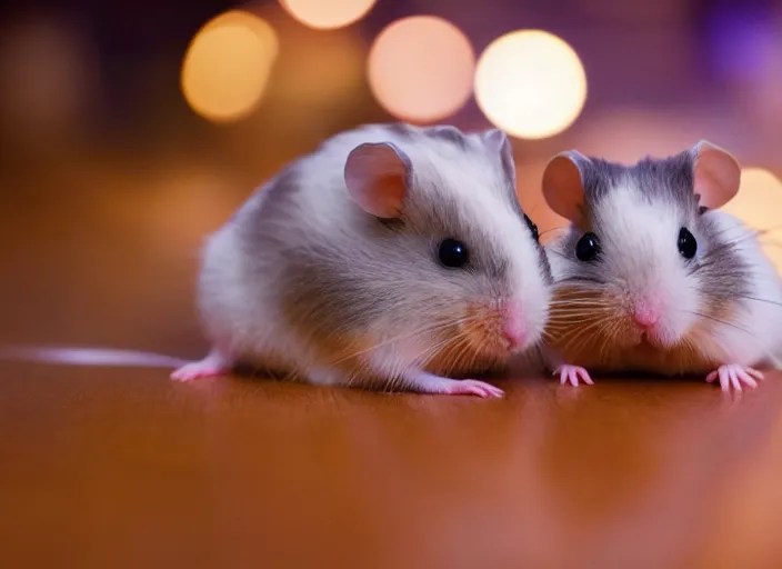 hybrid between a hamster and a mouse, close up photo Stable Diffusion