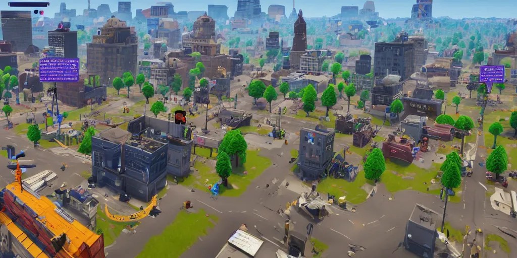 New York map location in Fortnite Stable Diffusion