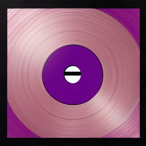 high quality vinyl cover, wavy, purple colored Stable Diffusion OpenArt