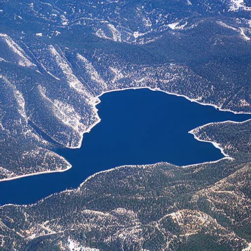 big bear lake California, satellite image Stable Diffusion OpenArt