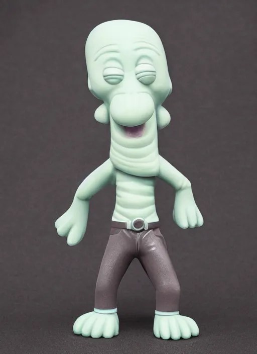 funko pop figure of handsome squidward, chiseled jaw, Stable