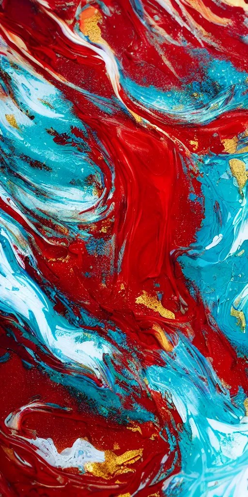 a macro shot of thick viscous paint, brilliant white Stable Diffusion