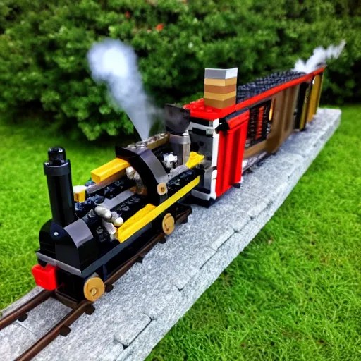 lego train steam engine realstic Stable Diffusion OpenArt
