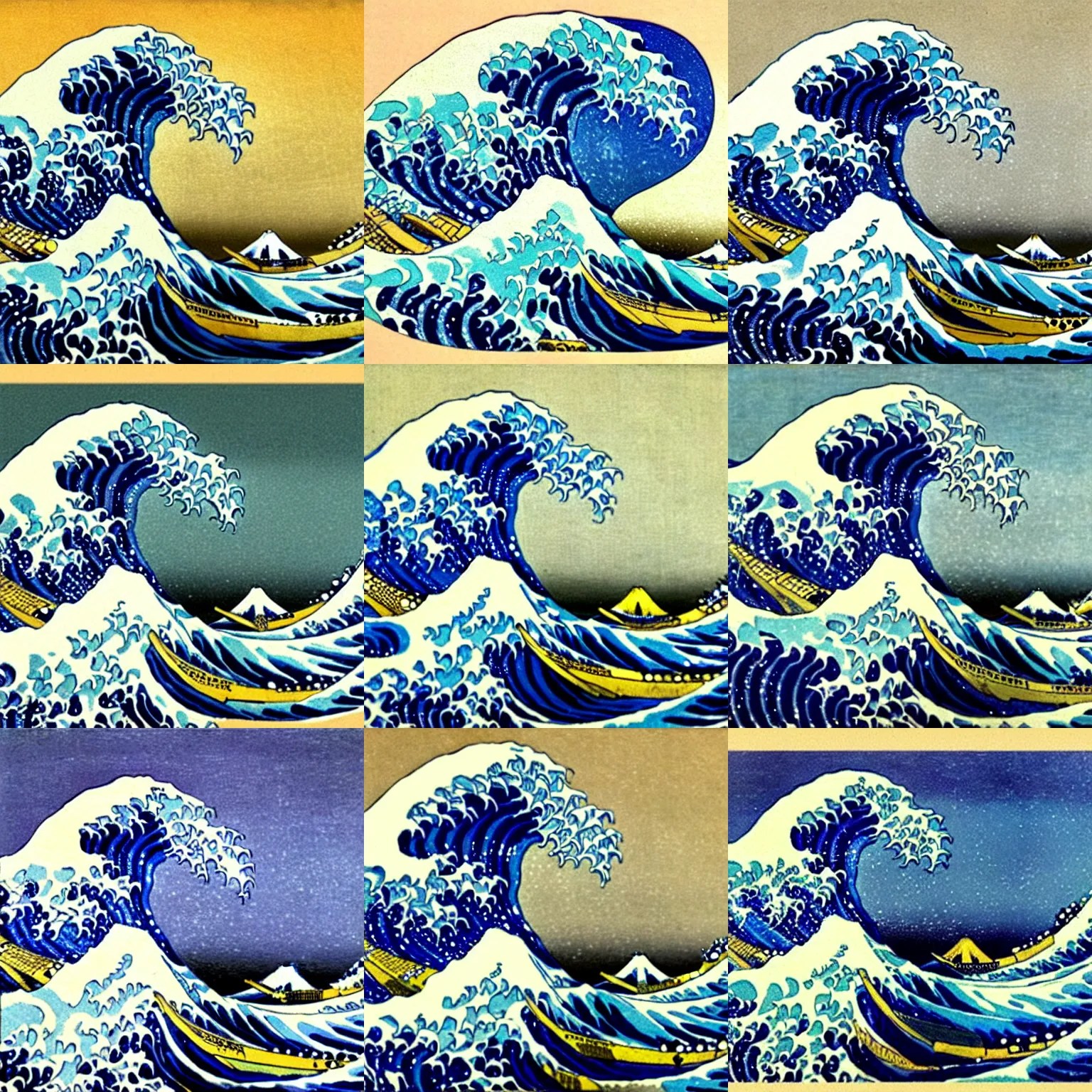 The Great Wave Off Kanagawa. Vincent van Gogh, 1889 Stable Diffusion