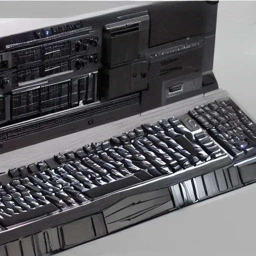 a computer made out of flesh, hyper realistic, highly Stable