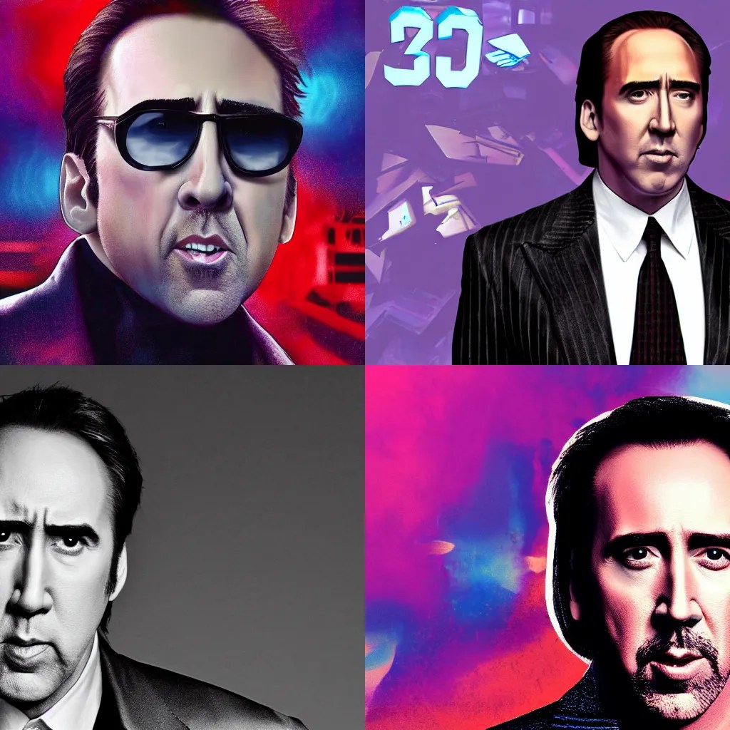 Nicholas Cage, vaporware Stable Diffusion OpenArt