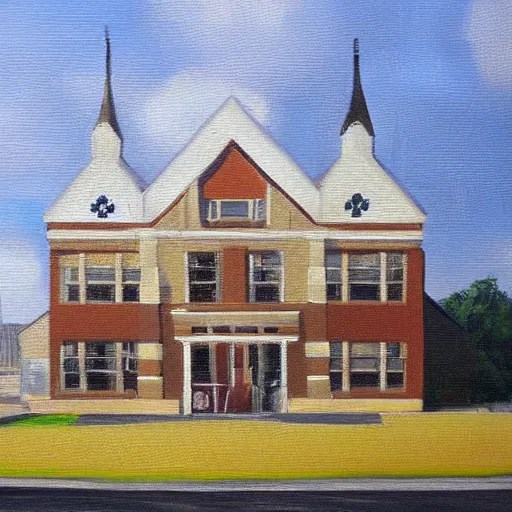 beautiful oil painting of galva elementary school in Stable Diffusion OpenArt