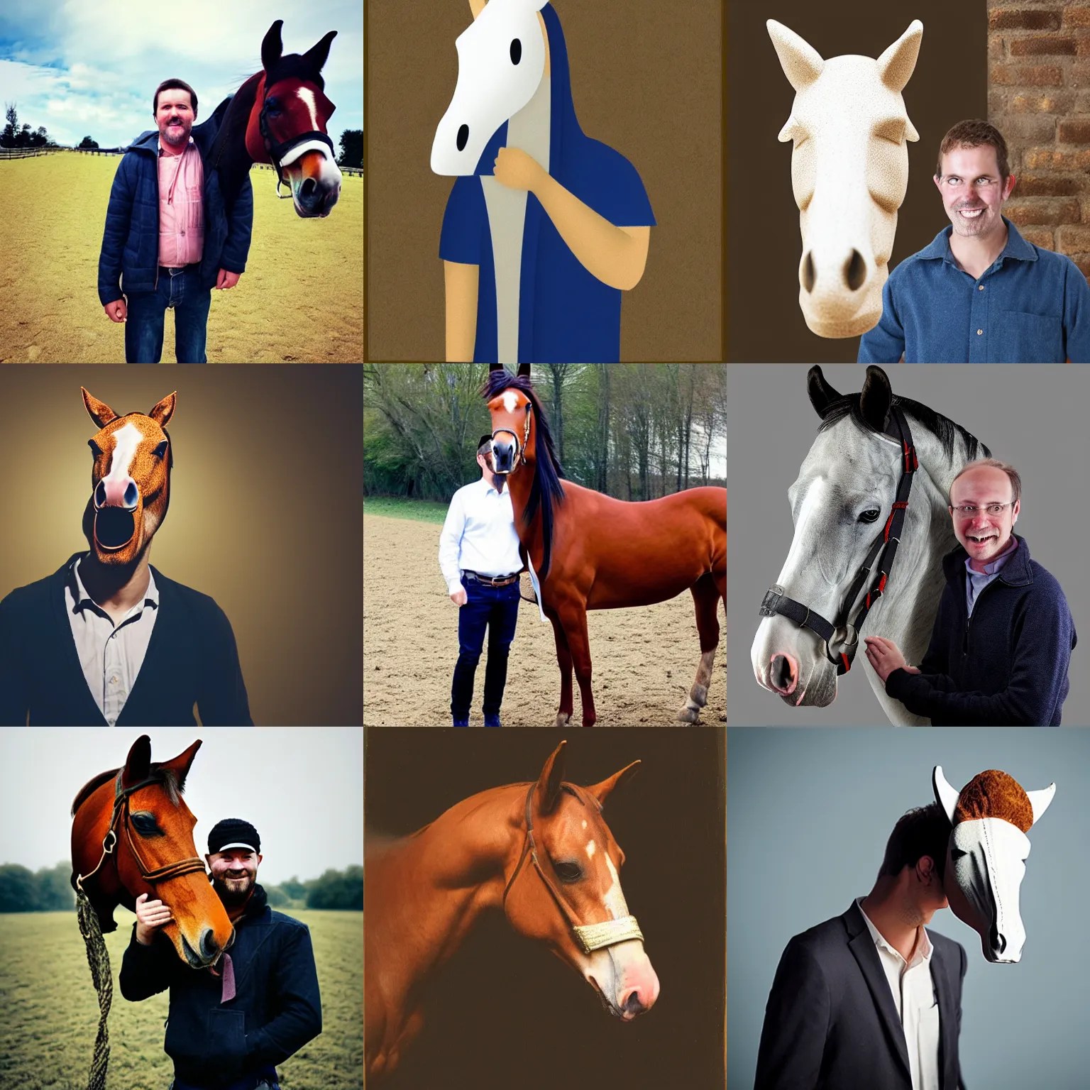 guy with horse head Stable Diffusion OpenArt