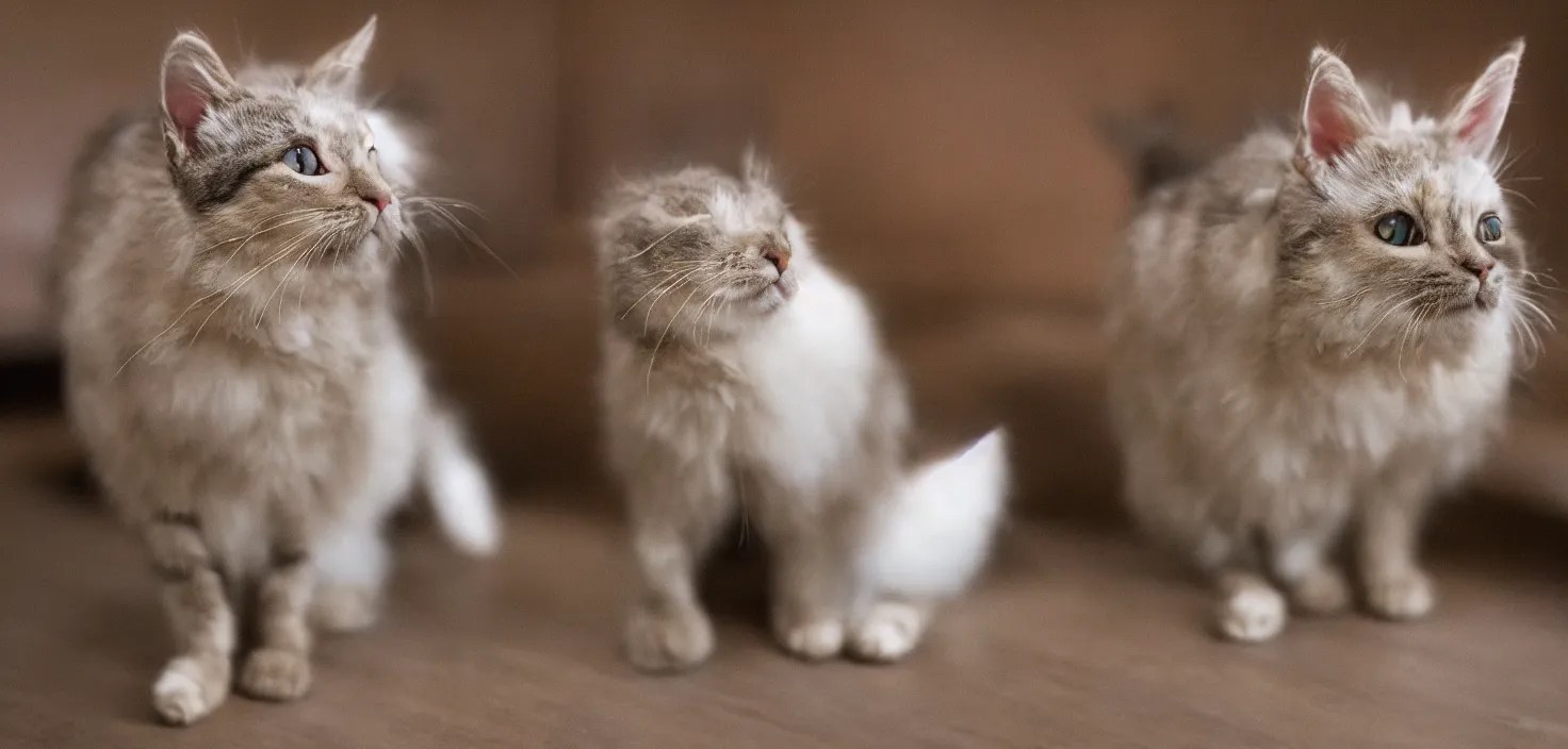 cat rabbit hybrid, a cross between a cat and a Stable Diffusion