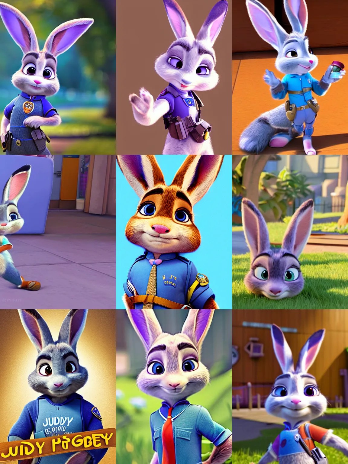 judy hopps from zootopia Stable Diffusion