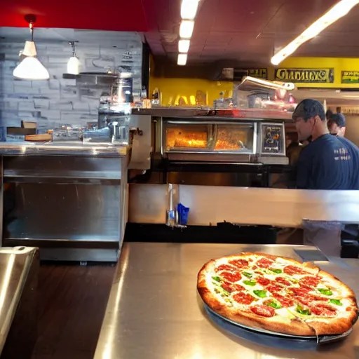 getting a slice at a new york pizza joint Stable Diffusion