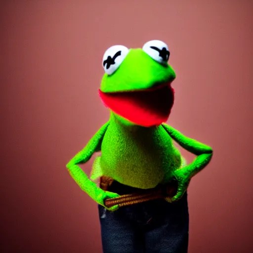 Kermit the frog real life puppet hanged with a rope Stable Diffusion OpenArt