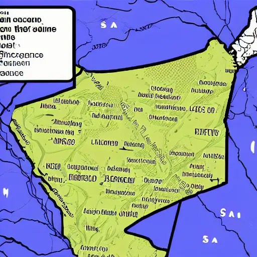 accurate map of oregon, driving directions from Stable Diffusion