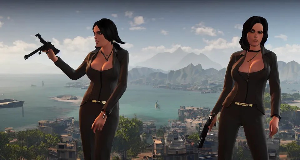 Screenshot of Lana Kane from the show Archer as a 3d Stable Diffusion