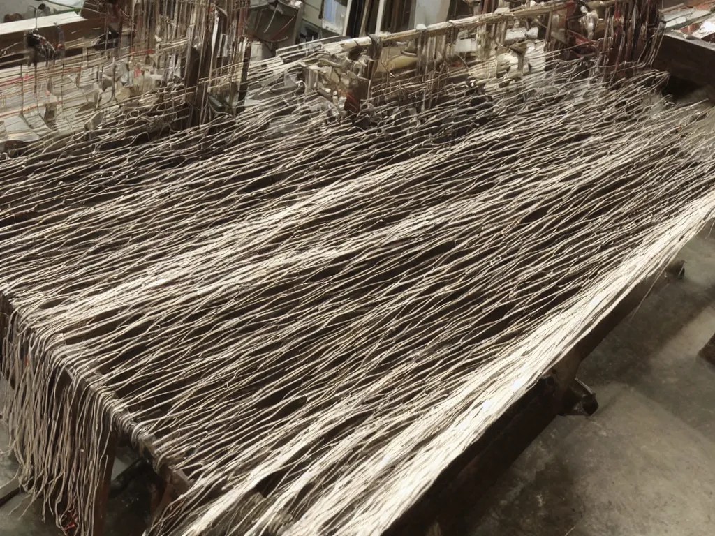 industrial revolution weaving loom Stable Diffusion OpenArt