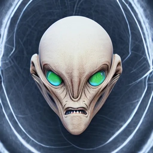 A detailed alien portrait, with intricate ivory Stable Diffusion OpenArt