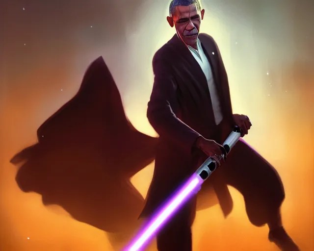 5 5 mm portrait photo of barack obama as mace windu Stable Diffusion