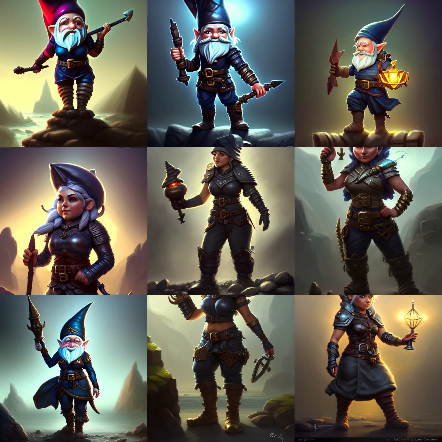 gnome engineer, full body portrait, metal gauntlet, Stable Diffusion OpenArt