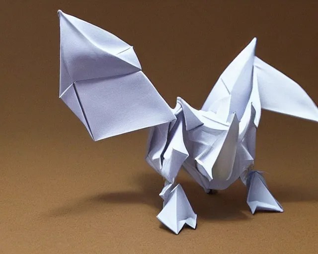 complicated origami of a dragon by kamiya satoshi, Stable Diffusion