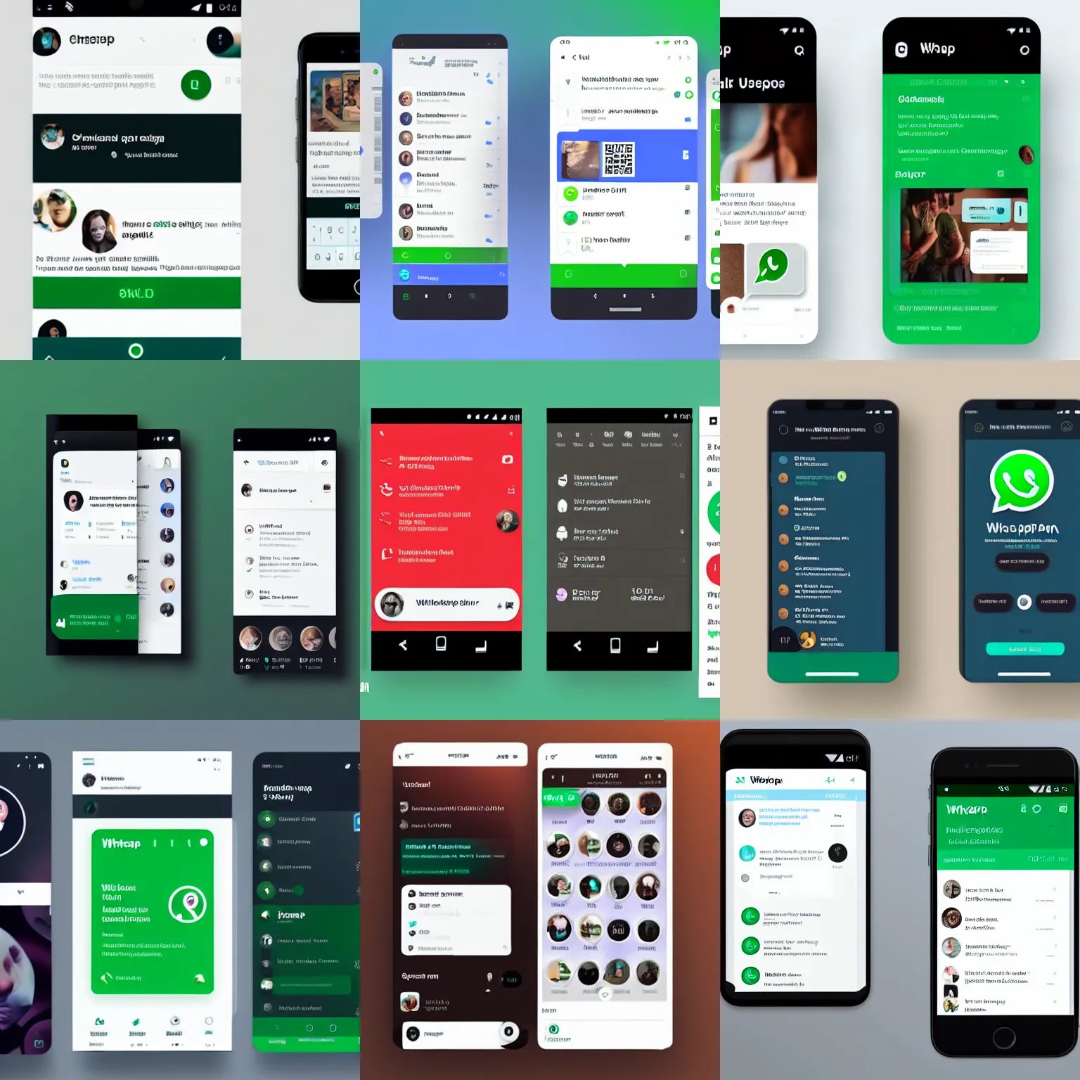 whatsapp 2, UI UX design, mobile, 4k Stable Diffusion OpenArt
