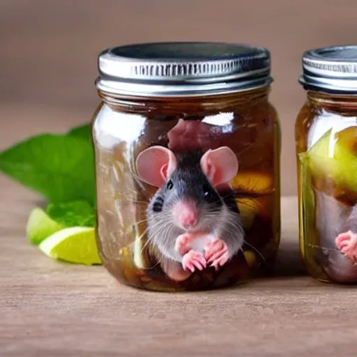 pickled rats in a jar Stable Diffusion OpenArt