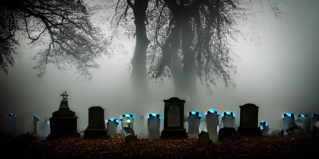 creepy horror, Highgate cemetery, tombs, weeping Stable Diffusion