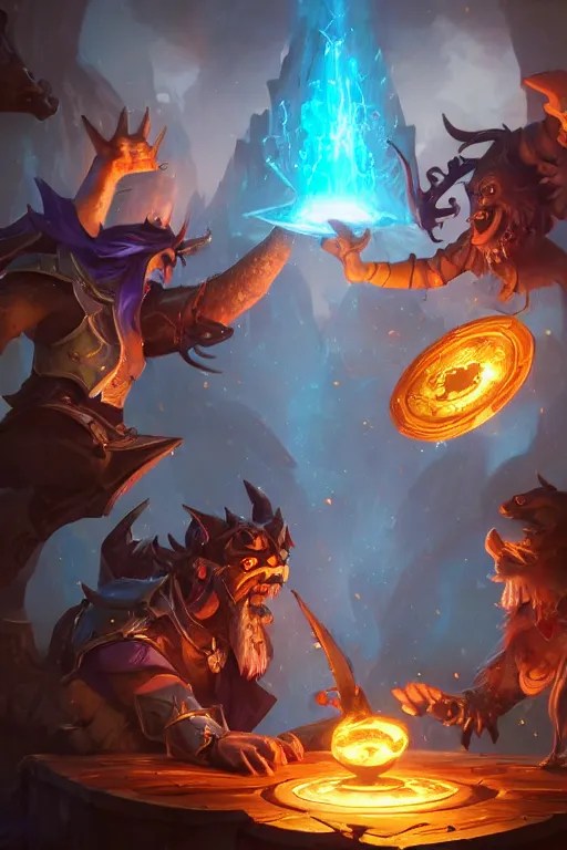 magic, hearthstone card game art frame, bright Stable Diffusion OpenArt