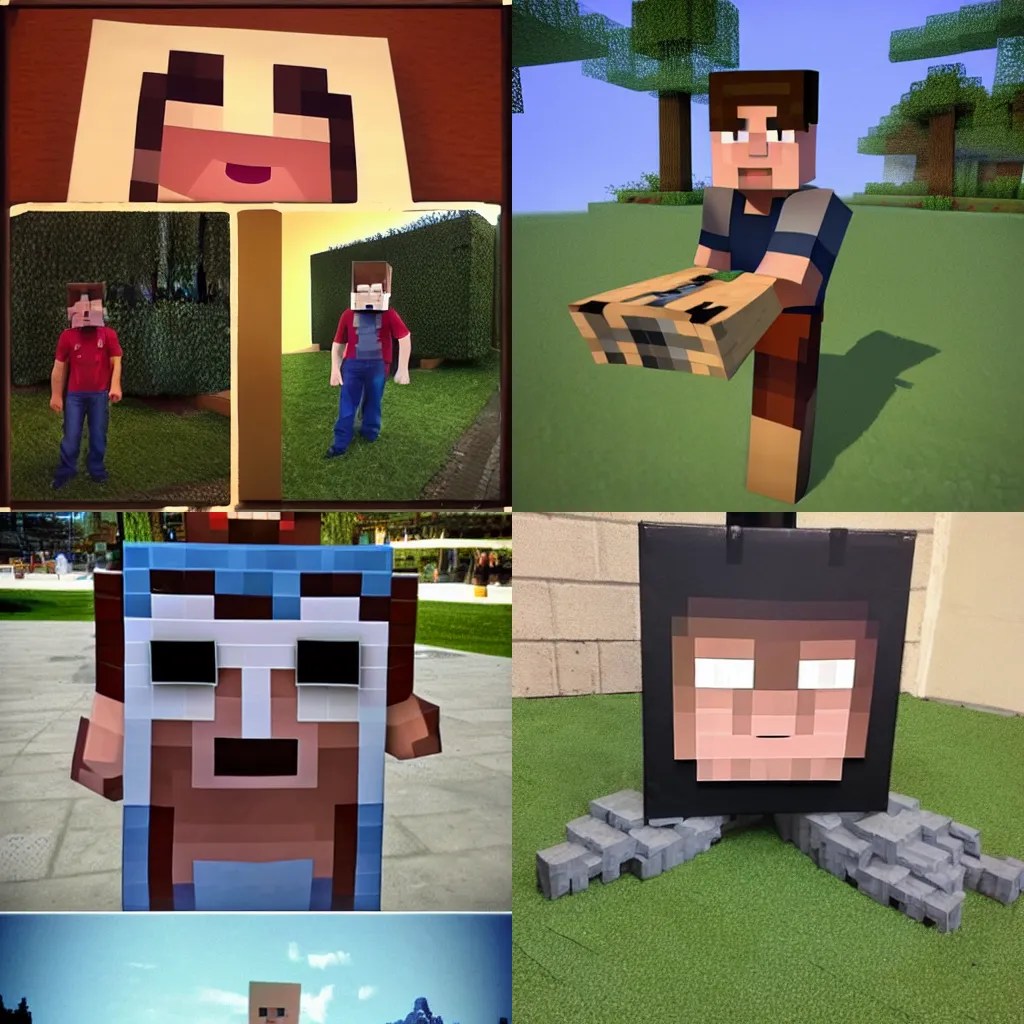 minecraft steve in real life Stable Diffusion OpenArt