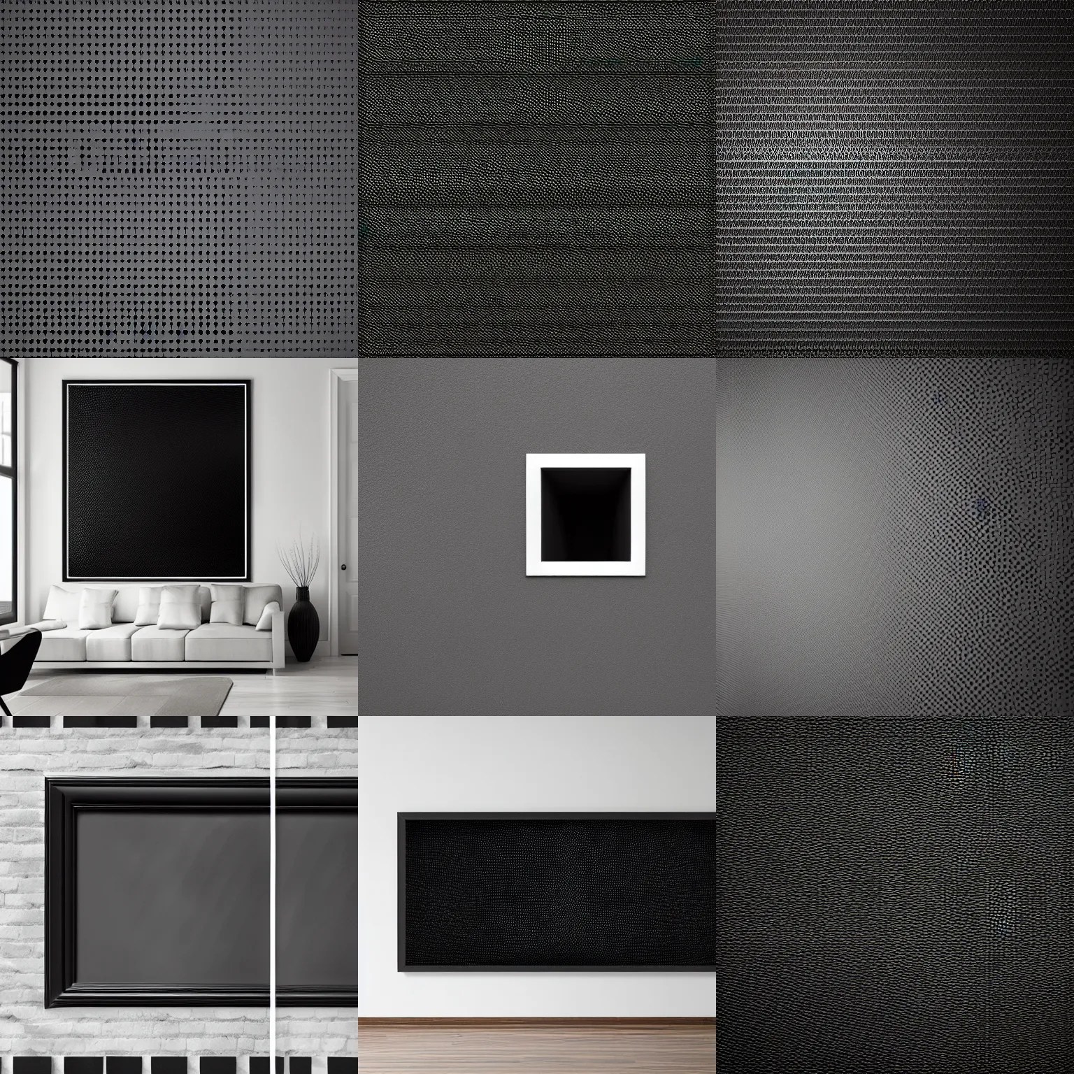 wall painted smooth dark completely vantablack, zoomed Stable