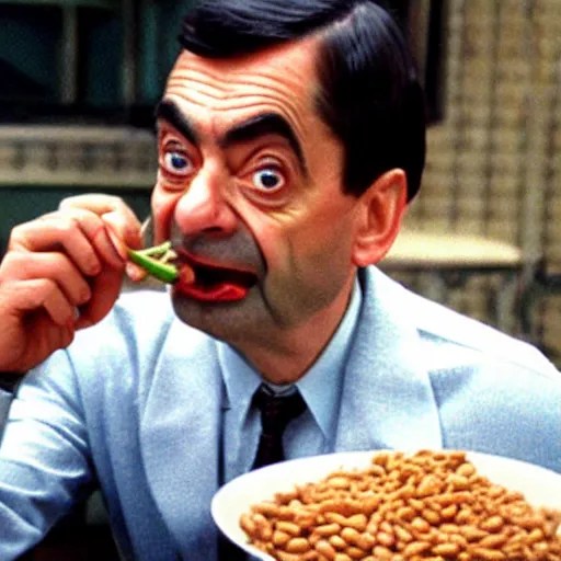 Mr. Bean eating beans Stable Diffusion OpenArt