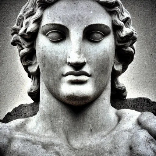 Giant statue of a greek goddess scuplted by Stable Diffusion OpenArt