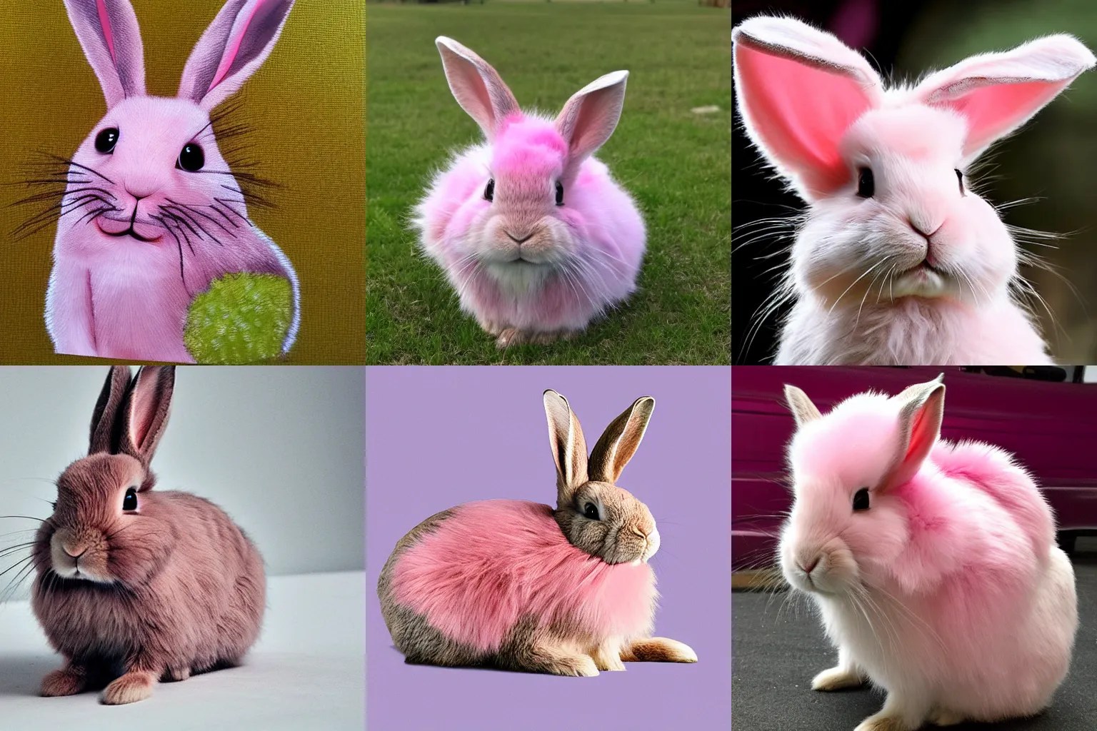 A rabbit with pink fur Stable Diffusion OpenArt