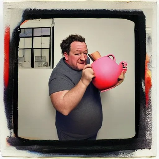 johnny vegas making a very large clay teapot, Stable Diffusion OpenArt