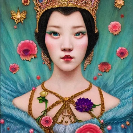 queen empress girl, crown sparkles milky way Stable Diffusion OpenArt