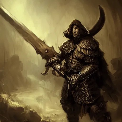 concept art of a dnd executioner holiding a big axe, Stable Diffusion