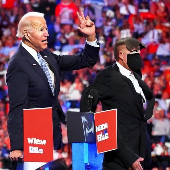punched on Stage, Joe Biden getting punched on stage, Stable