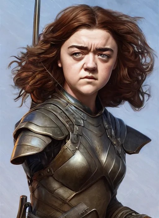 angry Maisie Williams leading the charge as a ruggedly Stable
