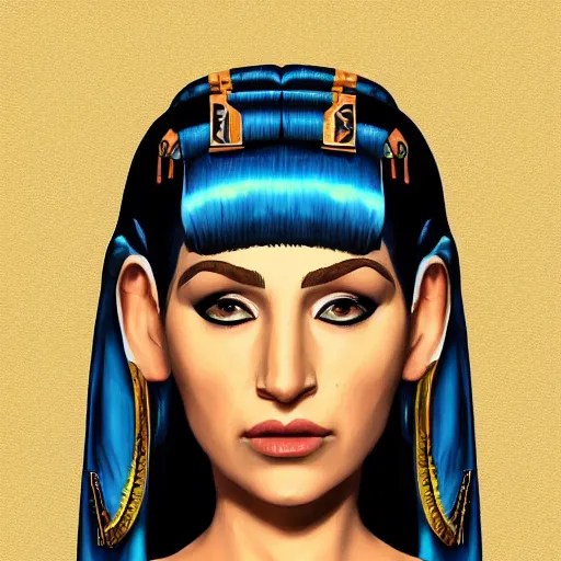 a sketch drawing, cleopatra in our time, portrait, Stable Diffusion