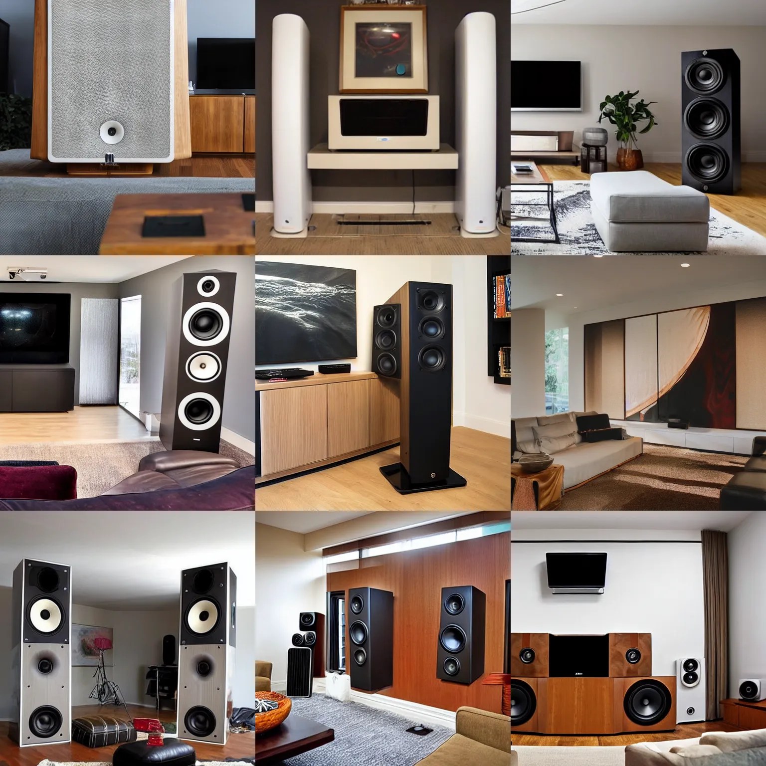giant speakers in a living room Stable Diffusion OpenArt