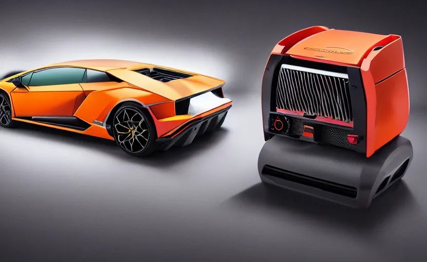 a brand toaster with bright colors, Stable Diffusion