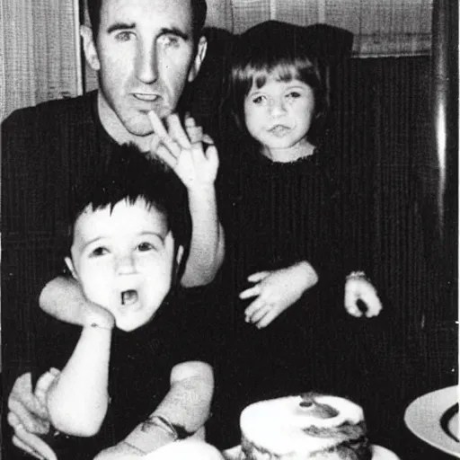 Trent Reznor at his 3rd birthday party Stable Diffusion