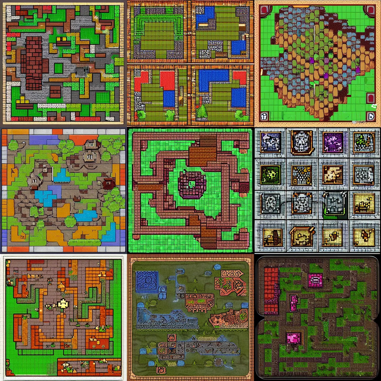 dungeons and dragons tilemaps Stable Diffusion OpenArt