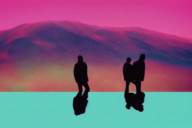 new boards of canada album cover, film, gradient Stable Diffusion