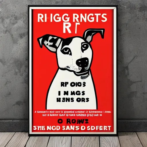 dogs have rights poster Stable Diffusion OpenArt