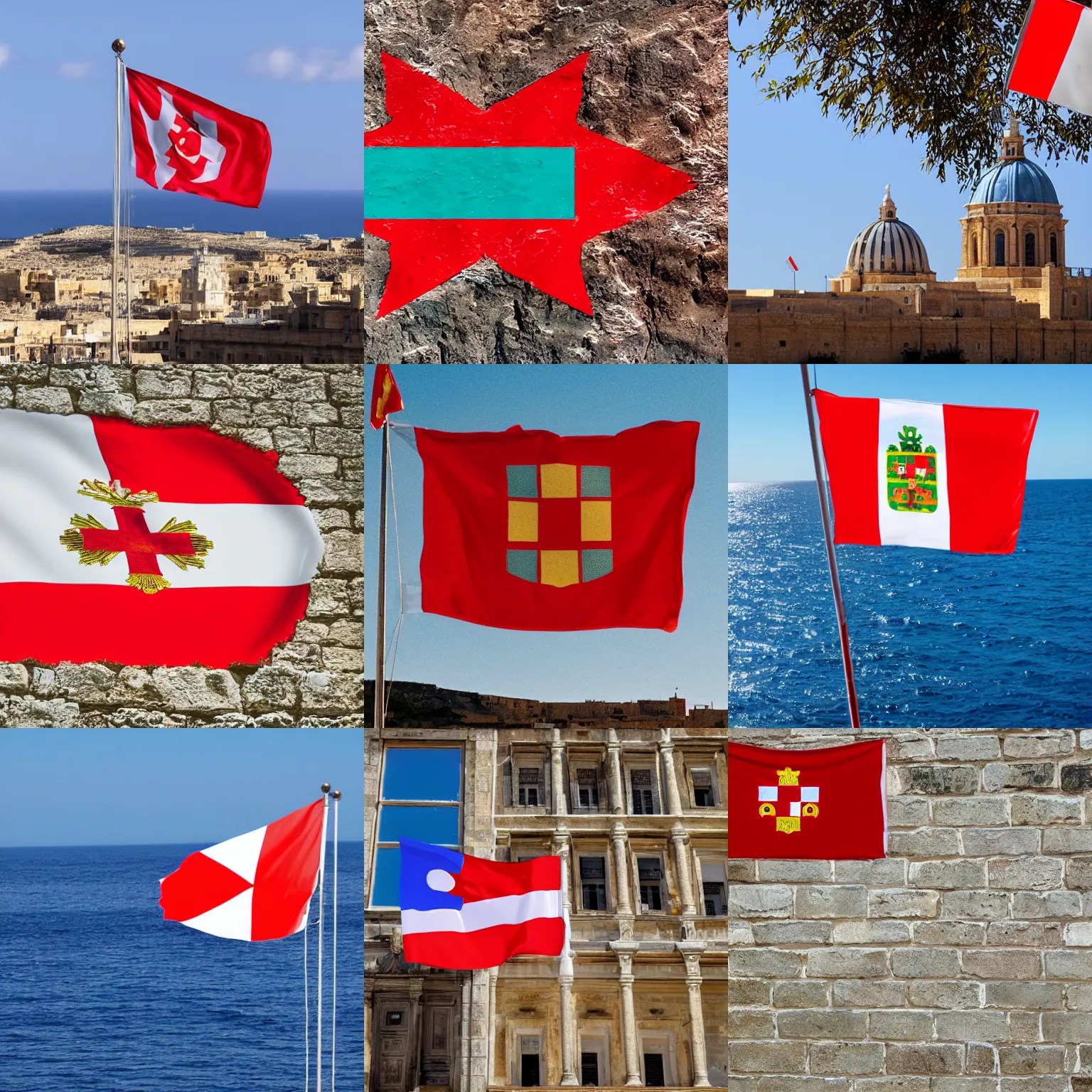 a photo of the flag of malta Stable Diffusion OpenArt