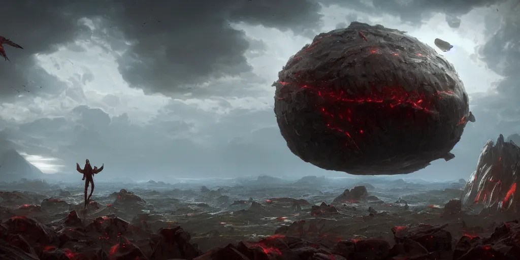 made of flesh, bones, blood waterfalls, living Stable Diffusion