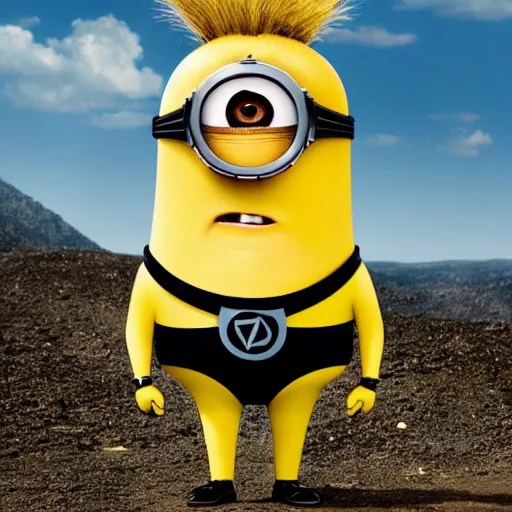 a portrait of vector despicable me with background Stable Diffusion