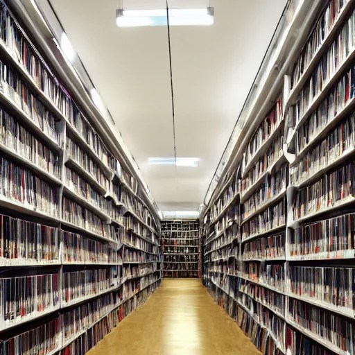 the longest hall in the world, the shelves on the Stable Diffusion OpenArt